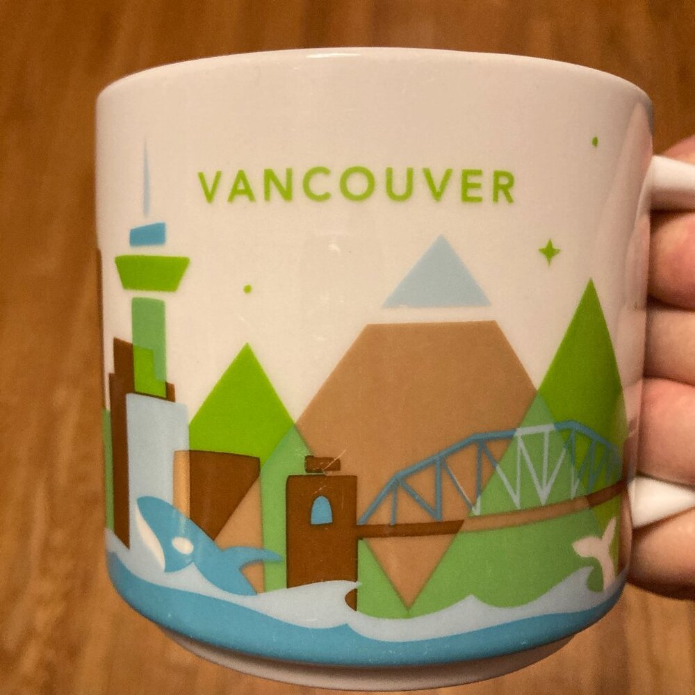 #8H Vancouver, BC Canada 2015 You are Here Series Starbucks Mug 14 oz